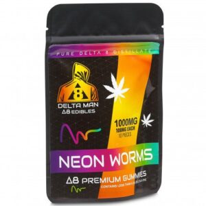 Delta Man Delta 8 Neon Gummy Worms